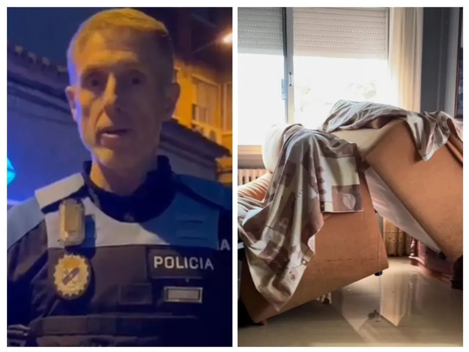 Imagen del jefe de polic&iacute;a de Mar&iacute;a de Huerva alertando de robos en casas afectadas / HOY ARAG&Oacute;N