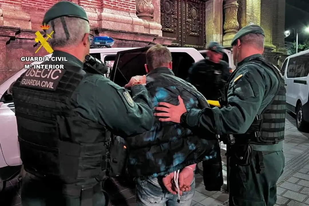 La detenci&oacute;n se produjo en la madrugada del 7 de octubre en Calatayud. / GUARDIA CIVIL