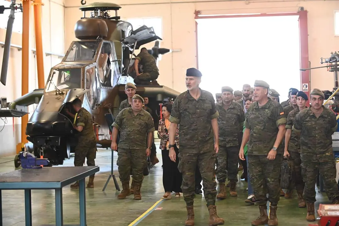 El Rey Felipe VI visita la Academia de Log&iacute;stica (ACLOG) del Ej&eacute;rcito de Tierra. / EP
