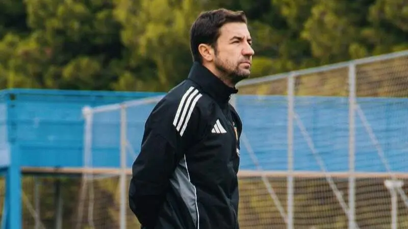 Gabi Fern&aacute;ndez durante un entrenamiento / Real Zaragoza