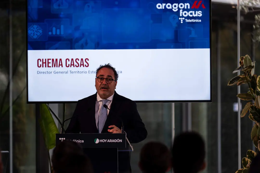Chema Casas, director general de Territoria de zona este de Telef&oacute;nica./ &Aacute;lvaro Calvo