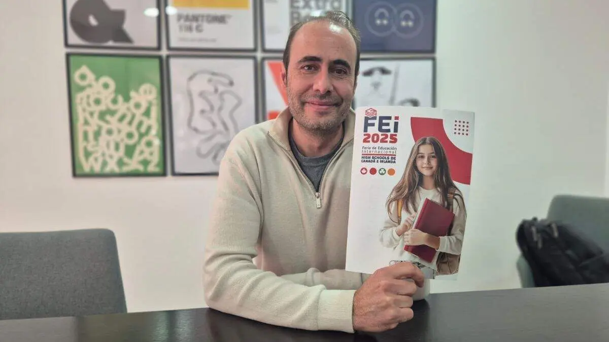 David Jarque es uno de los impulsores de la primera Feria de Educaci&oacute;n Internacional de Zaragoza. / L. V.