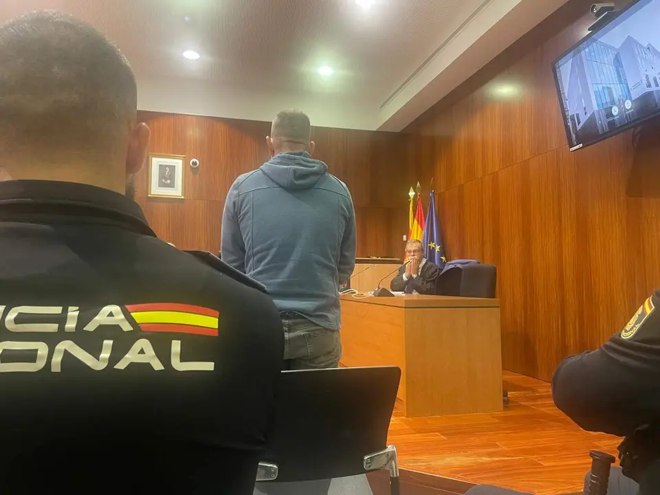 Imagen del acusado durante el juicio en la Audiencia Provincial de Zaragoza/H.A.
