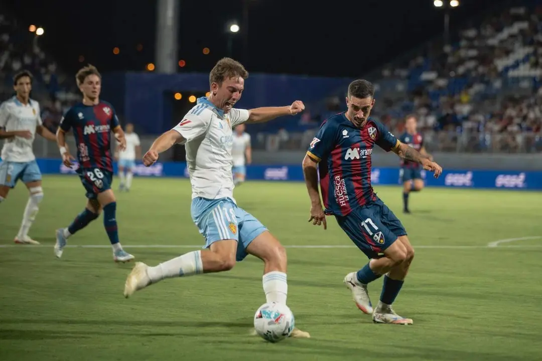Imagen del partido Real Zaragoza - SD Huesca de pretemporada / Marcos Cebri&aacute;n