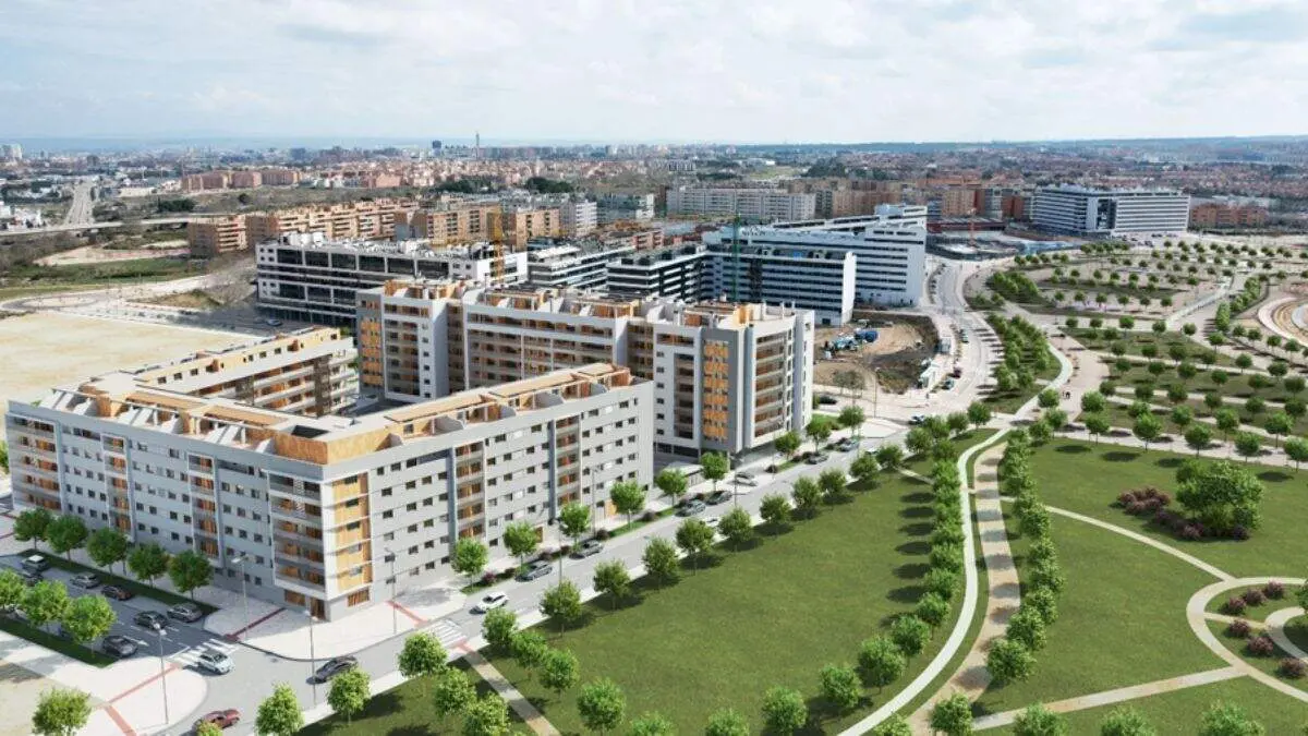 Ubicaci&oacute;n de Villum 1 y Villum 2 junto al Parque del Norte, en Rosales del Canal. / GESTI&Oacute;N COM&Uacute;N