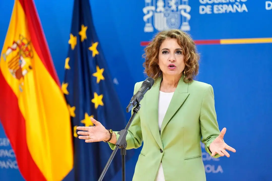La vicepresidenta del Gobierno, Mar&iacute;a Jes&uacute;s Montero, en un acto / EP