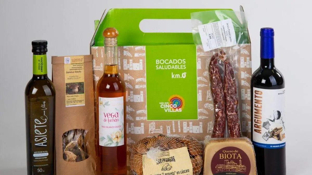 Packs Cinco Villas de bocados saludables. / COMARCA CINCO VILLAS