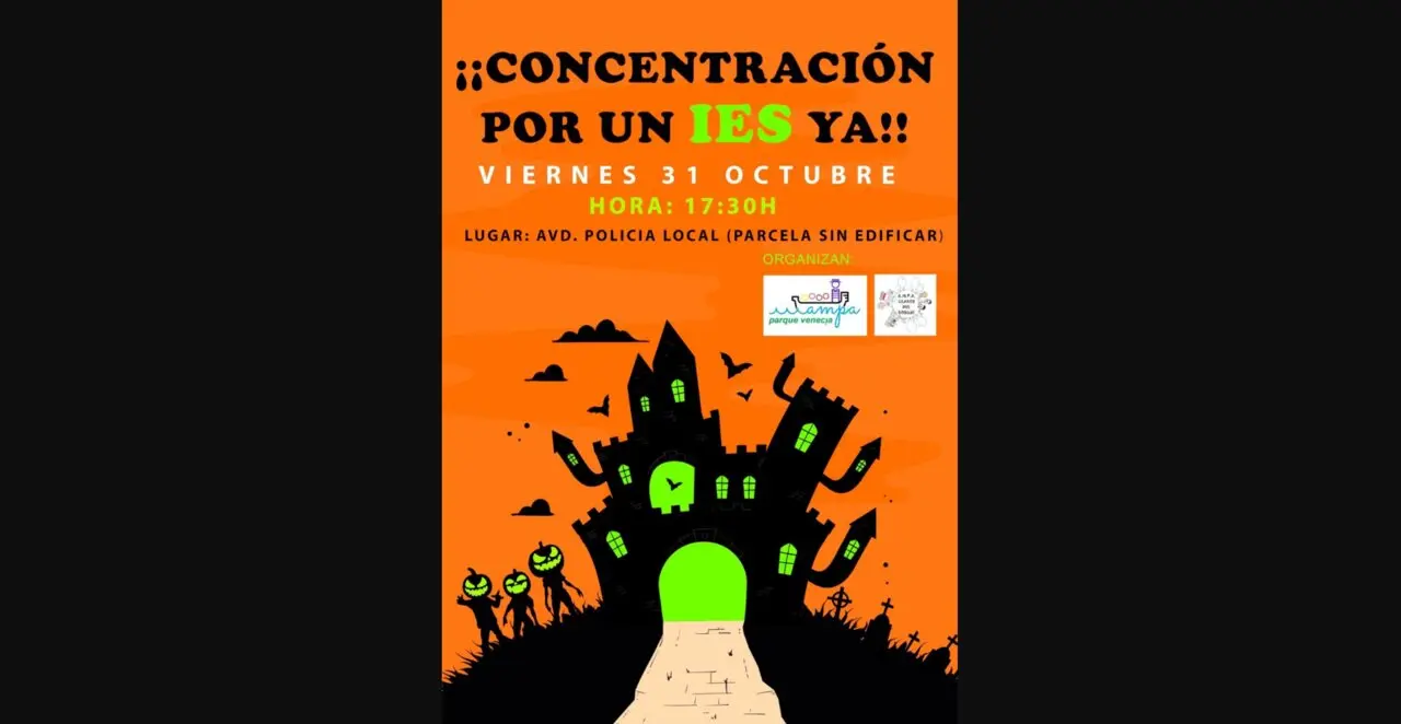 Familias de Parque Venecia se concentrar&aacute;n para exigir la construcci&oacute;n urgente de un IES que garantice la continuidad del alumnado / AMPA CLAROS DEL BOSQUE