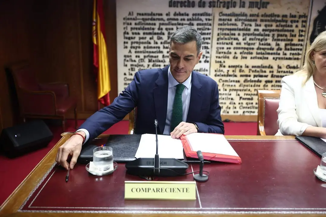 El presidente del Gobierno, Pedro S&aacute;nchez, comparece en la Comisi&oacute;n de Investigaci&oacute;n sobre el 'caso Koldo', en el Senado, a 30 de octubre de 2025, en Madrid (Espa&ntilde;a). / EP