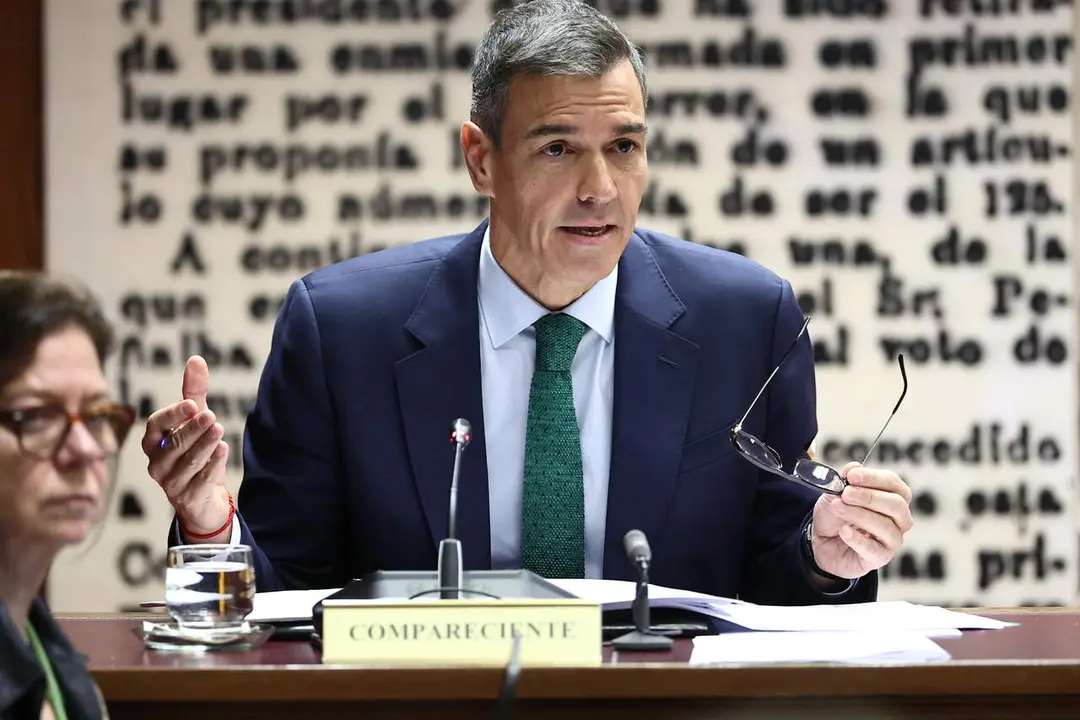 El presidente del Gobierno, Pedro S&aacute;nchez, en el Senado./ EP