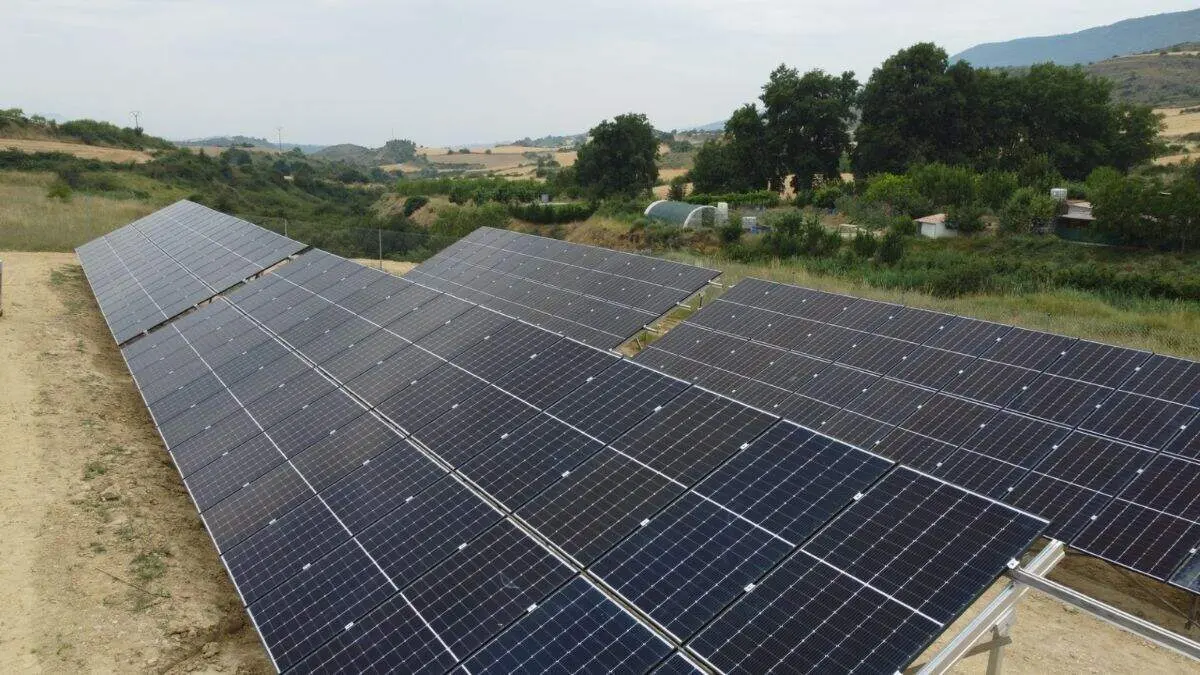 Planta fotovoltaica de autoconsumo instalada en Isuerre (Cinco Villas). / DPZ