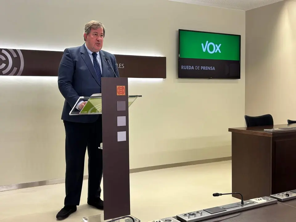 El diputado de Vox en Arag&oacute;n, Juan Vidal./ EP