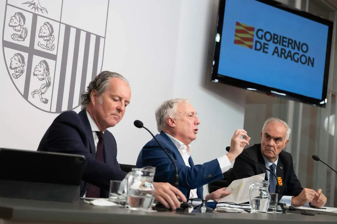Rueda de prensa de presentaci&oacute;n dirigida por Octavio L&oacute;pez./ DGA