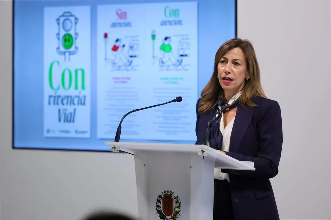 Natalia Chueca, en la presentaci&oacute;n de la campa&ntilde;a. /AZ