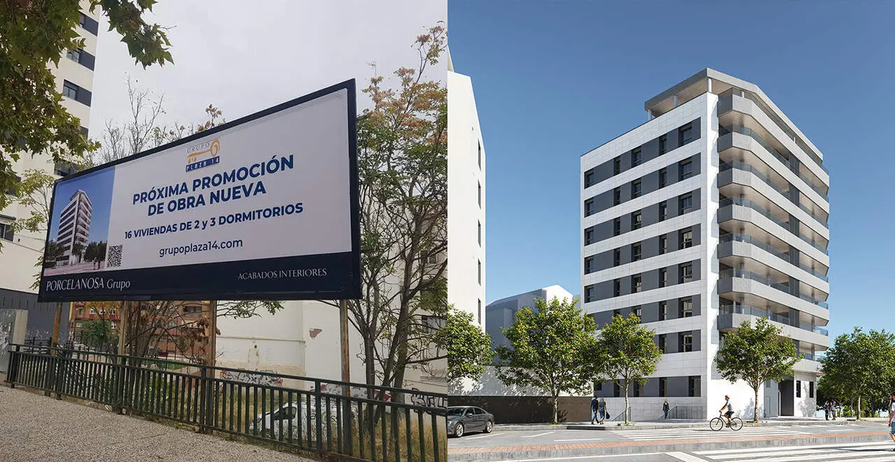 Parcela donde se levantar&aacute; el Edificio Fleta / Grupo Plaza 14