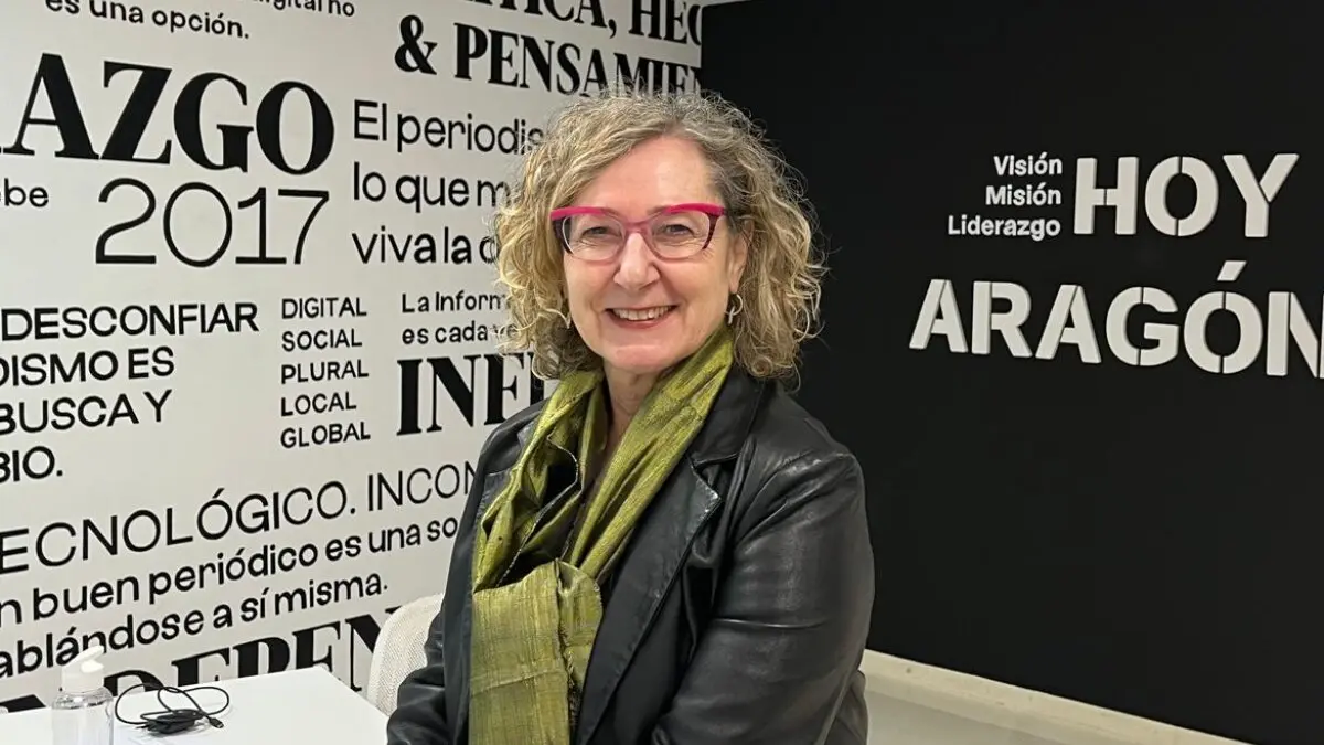 Mar&iacute;a G&oacute;mez Pati&ntilde;o, en la redacci&oacute;n de Hoy Arag&oacute;n