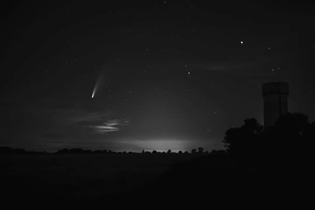 Imagen de un cometa.