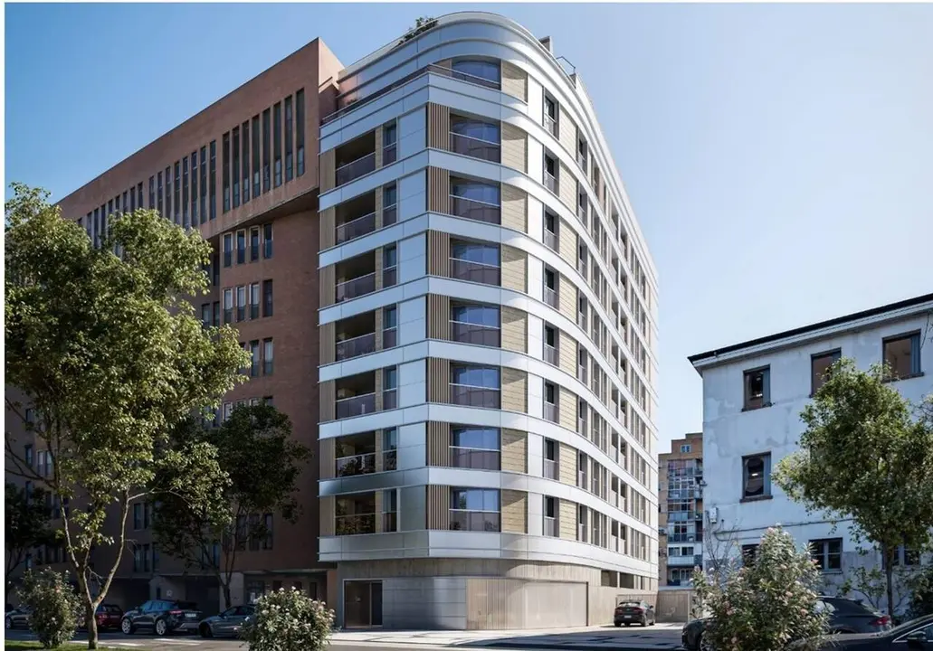 The Avenue: vista del edificio desde Ces&aacute;reo Alierta / Gesti&oacute;n Com&uacute;n