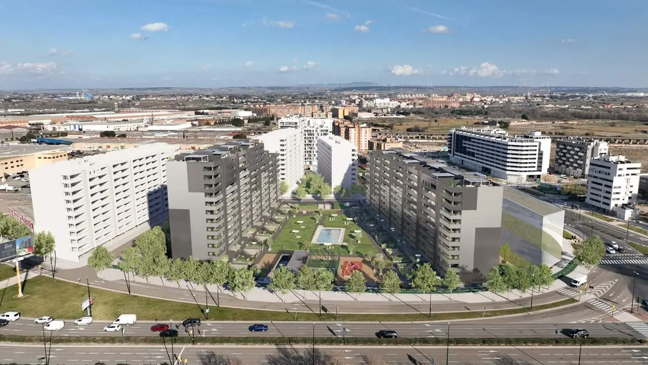 V&iacute;a Galena, viviendas Passivhaus en la zona de expansi&oacute;n de la Avenida Catalu&ntilde;a / Grupo LOBE