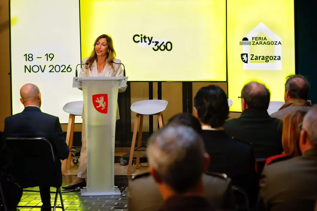 La alcaldesa, Natalia Chueca, en la presentaci&oacute;n de City.360. /AZ