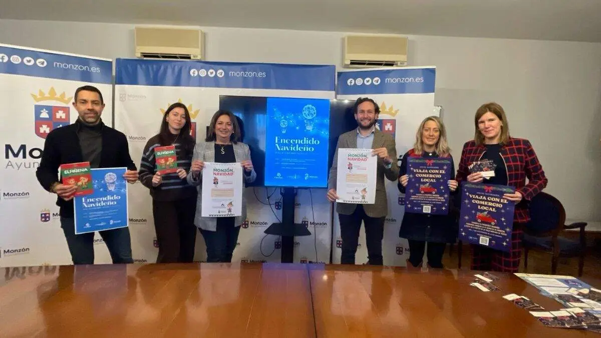 Presentaci&oacute;n de la campa&ntilde;a de Navidad en Monz&oacute;n. / AYTO. MONZ&Oacute;N
