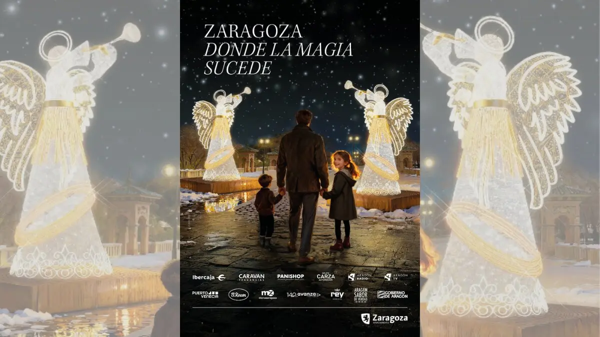 Cartel del reto ''Zaragoza, donde la magia sucede''
