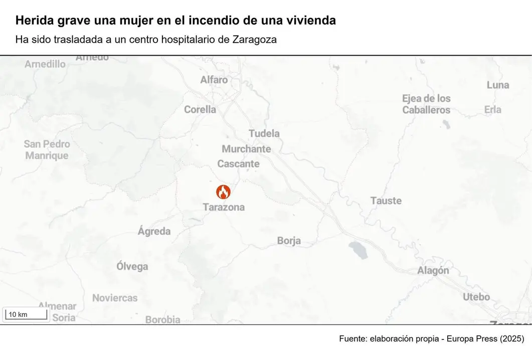 La vivienda se ubica en la zona de San Juan de Tarazona. / EP