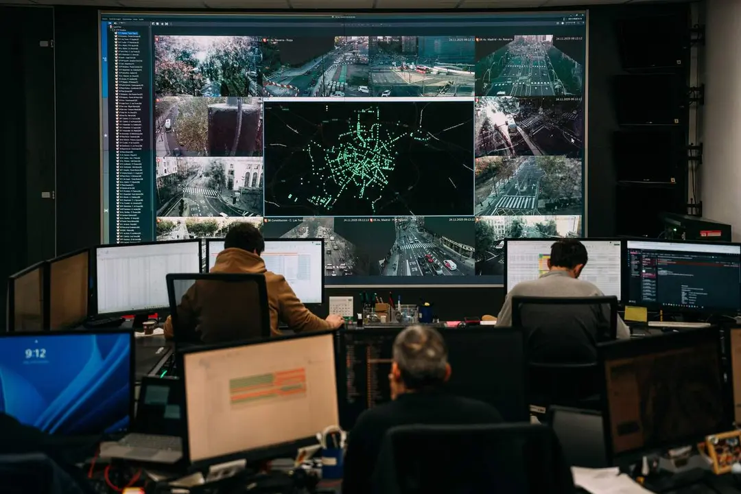 El Centro de Control de Tr&aacute;fico. /&Aacute;lvaro Calvo para HOY ARAG&Oacute;N