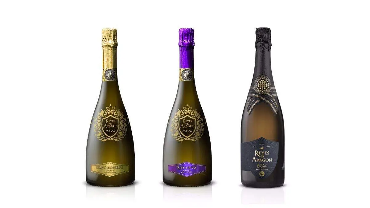 Los cavas Reyes de Arag&oacute;n, de Bodegas Langa, premiados en el &ldquo;50 Great Sparkling Wines of the World 2026&rdquo;. / HA