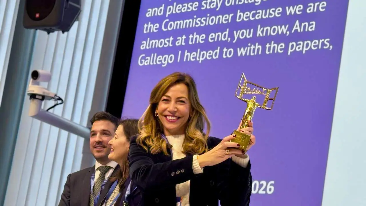 La alcaldesa Natalia Chueca ha recibido en Bruselas esta 
distinci&oacute;n. /AZ