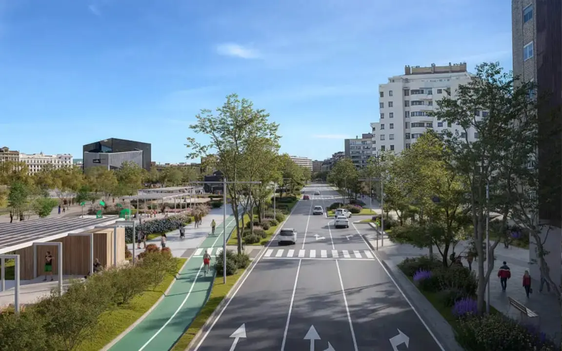 Recreaci&oacute;n de la calle Escoriaza y Fabro -/ Ayto. de Zaragoza
