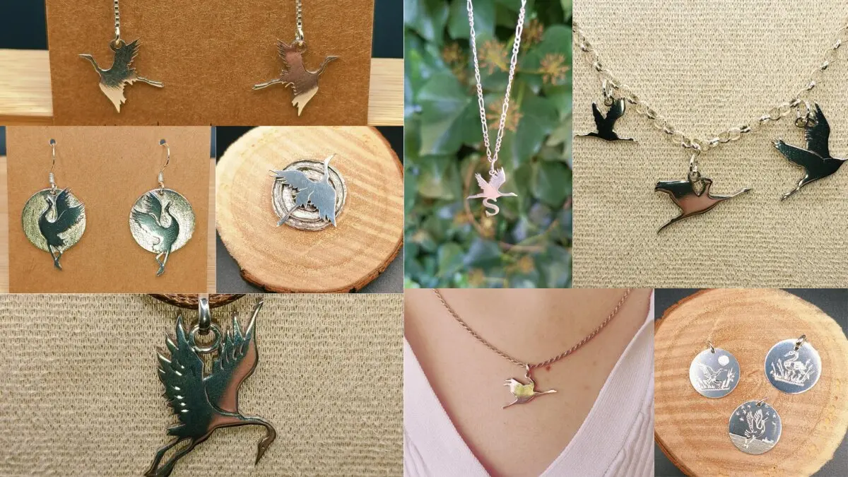 Joyas de la colecci&oacute;n "Grullas" en Silver Monkey
