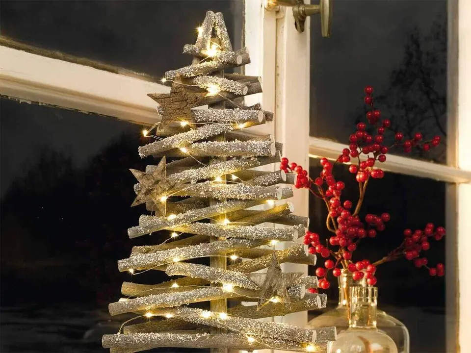 &Aacute;rbol de Navidad de Madera en Lidl