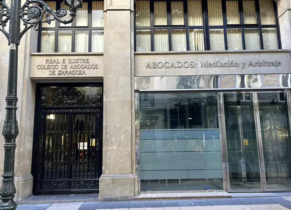 Real e Ilustre Colegio de Abogados de Zaragoza. / EP