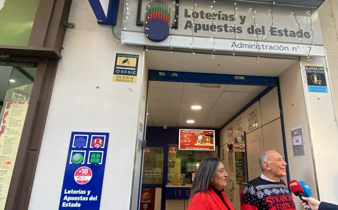 Administraci&oacute;n de Zaragoza en la que ha tocado uno de los quintos premios. / H.A.