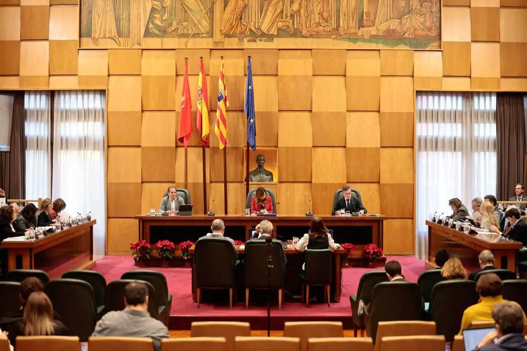 El pleno de Zaragoza, este martes. /AZ