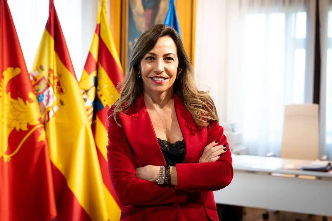 La alcaldesa, Natalia Chueca / Luis L&oacute;pez para HOY ARAG&Oacute;N
