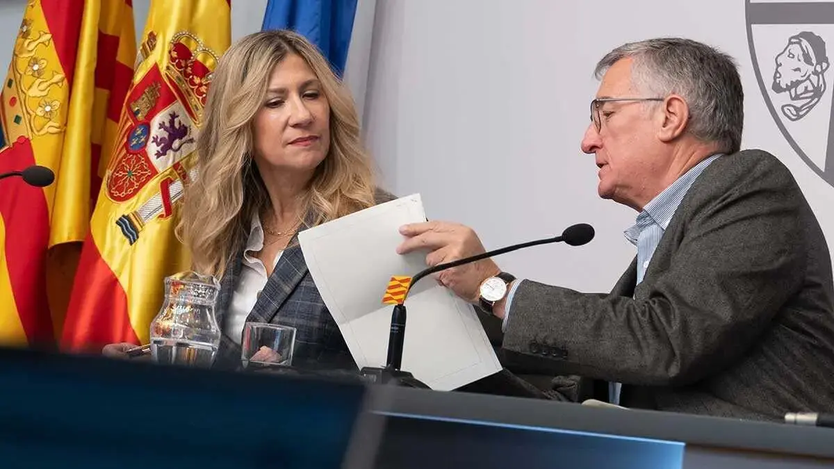 Mar Vaquero y Manuel Blasco ./ Fabi&aacute;n Sim&oacute;n - Gobierno de Arag&oacute;n