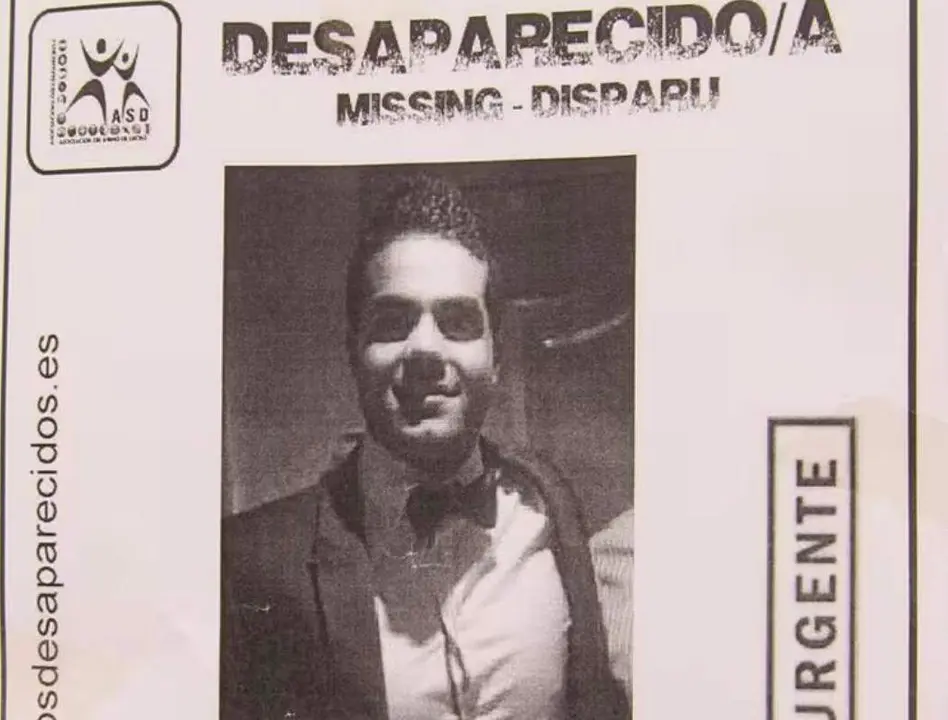 Imagen del cartel de desapariciones con su fotograf&iacute;a que se pod&iacute;a encontrar en muchos puntos de la capital aragonesa/E.P.