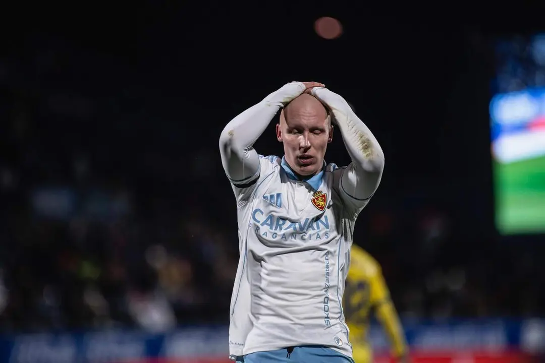 Valery durante el Real Zaragoza - UD Las Palmas / Marcos Cebri&aacute;n