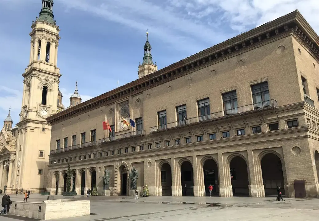Fachada del Ayuntamiento de Zaragoza. / EP