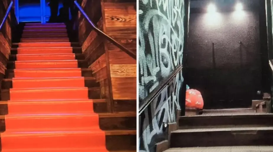 Salidas de emergencia de la discoteca.