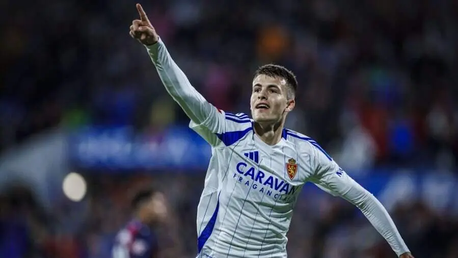 Celebraci&oacute;n de Bazdar tras marcar ante el Levante / LALIGA