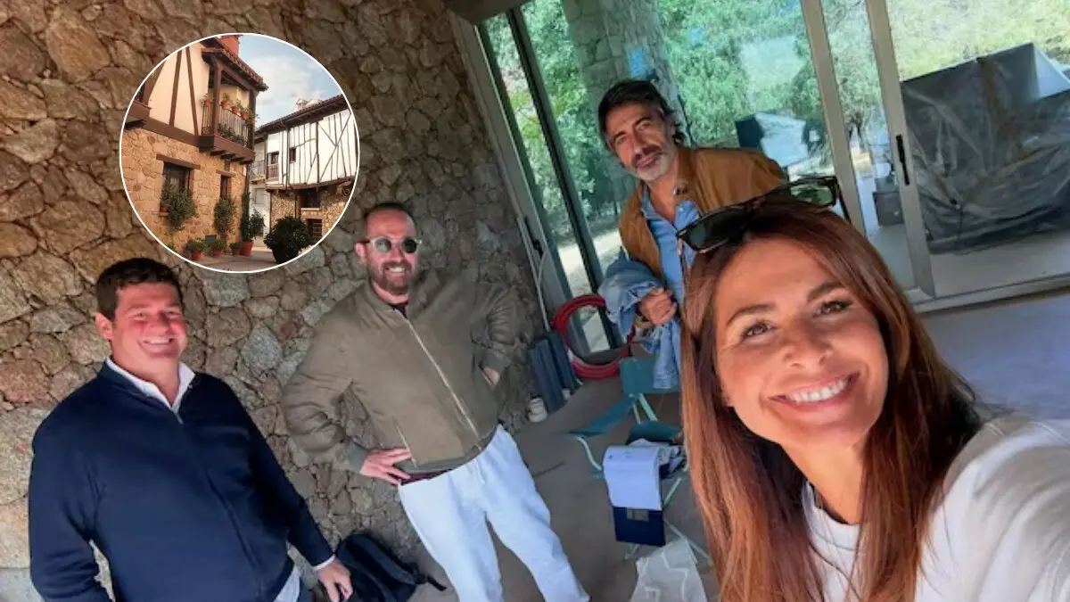 Nuria Roca y Juan del Val en su nueva casa en la Sierra de Gredos