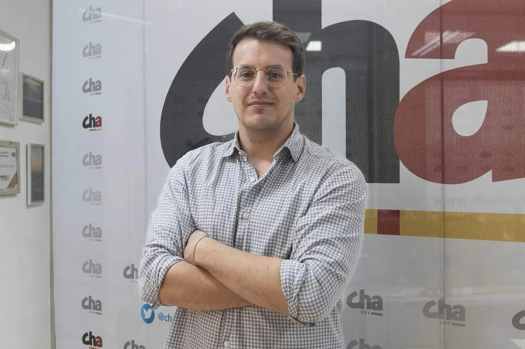 El candidato de Chunta Aragonesista (CHA) para la presidencia de Arag&oacute;n, Jorge Pueyo. / EP