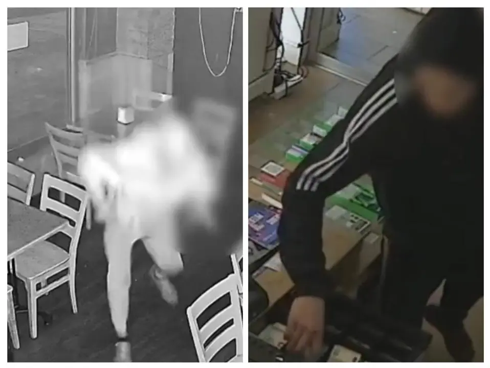 Imagen de dos de los hurtos y robos cometidos por este delincuente multi reincidente/ P.N.