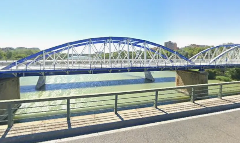 Puente de Hierro en Zaragoza