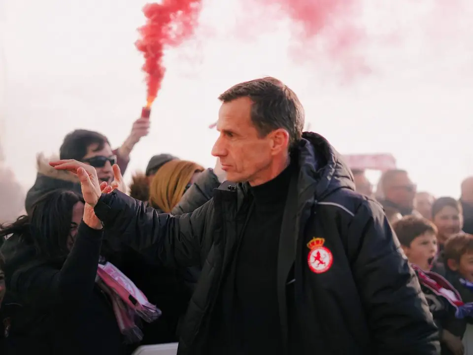 Recibimiento a la Cultural Leonesa en el &uacute;ltimo partido en casa / Cultural Leonesa