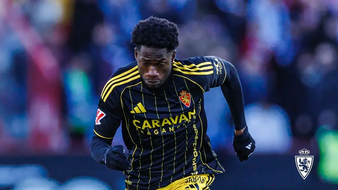 Saidu durante un partido con el Real Zaragoza / RZ