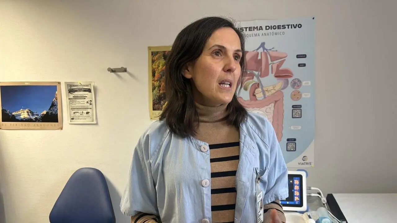 La doctora Vanesa Bernal, del Servicio de Digestivo del Hospital Miguel Servet. / EP